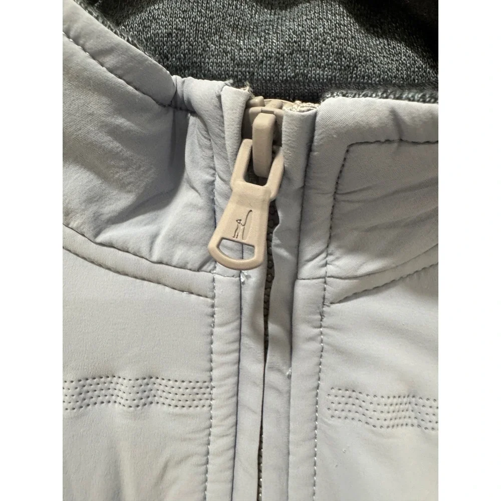 Johnnie-O Riggens Quarter‎ Zip Pullover Noreaster Blue Grey Pocket Mens Medium